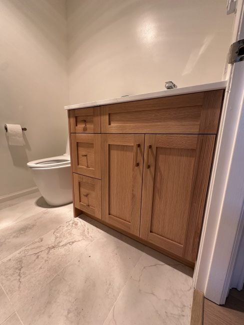 Bathroom Oak Shaker Vanity