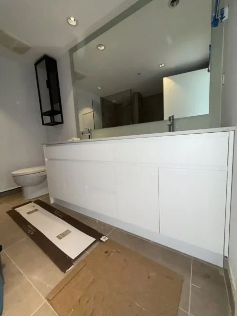 White Shaker Bathroom Vanity Whistler